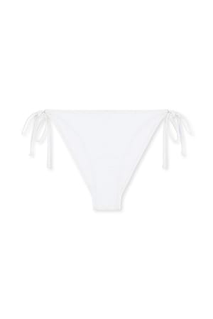 White Tie Strap Bikini Panty