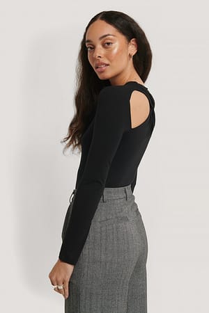 Jerseybody Met Gedraaide Rug