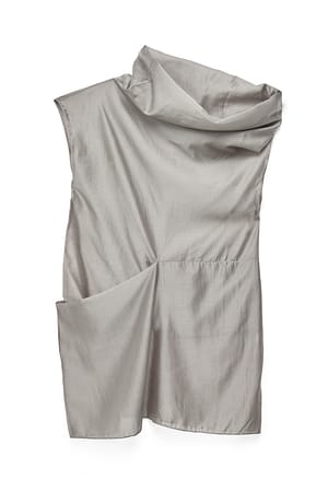 Beige Transparent Dress