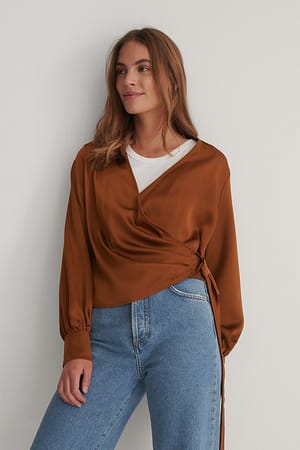 Green Omslagsbluse