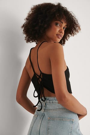 Black Neckholder-Top