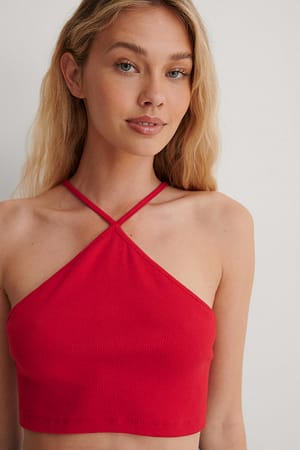 Red Neckholder-Top