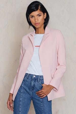 Powder Pink Pudra Blazer