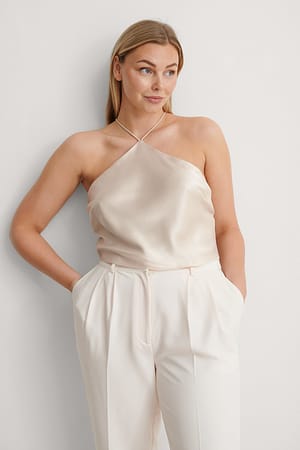 Light Beige Satinsinglet