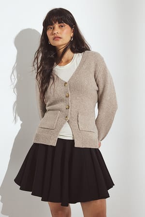 Black Volume minirok met lage taille