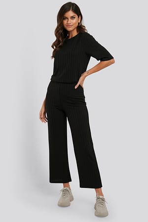 Black Loose Fit Bukser