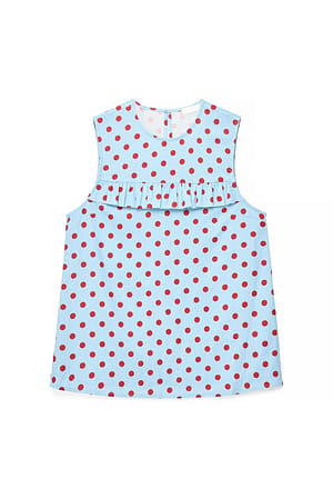 Dots Woven Printed Sleeveless Top