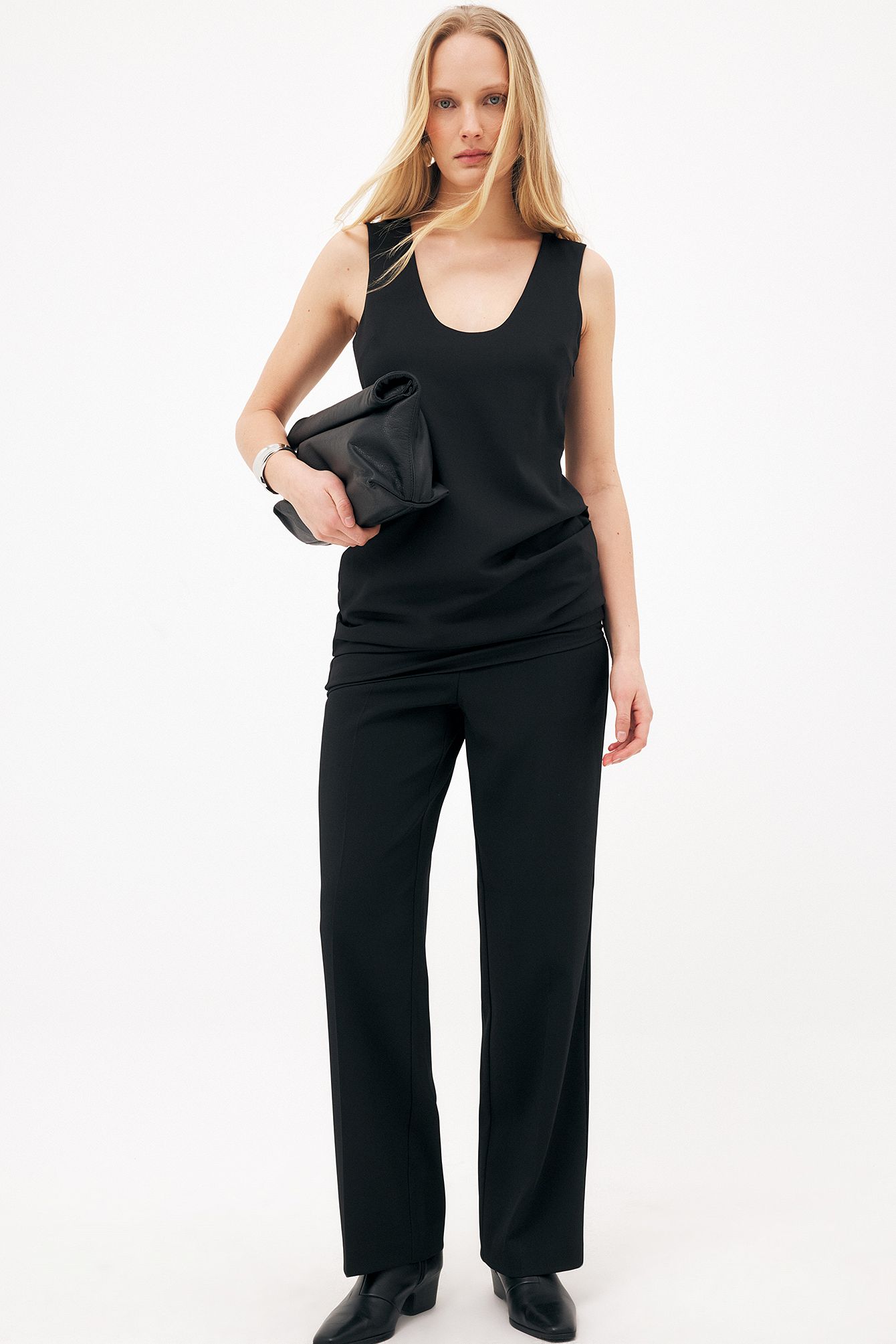 Black Op maat gemaakte broek met halfhoge taille