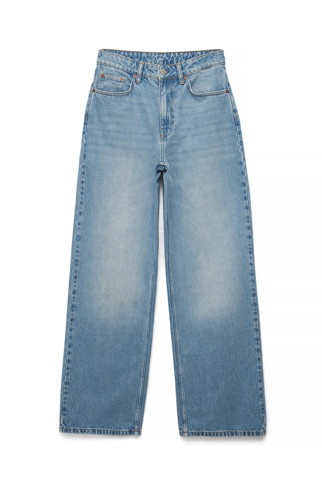 Light Blue Alley High Waist Wide Jeans