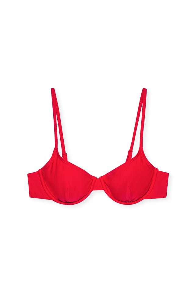 Red Bikini Bra