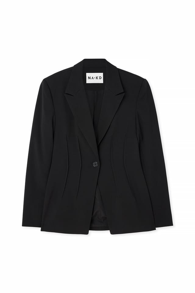 Black Taillierter Blazer