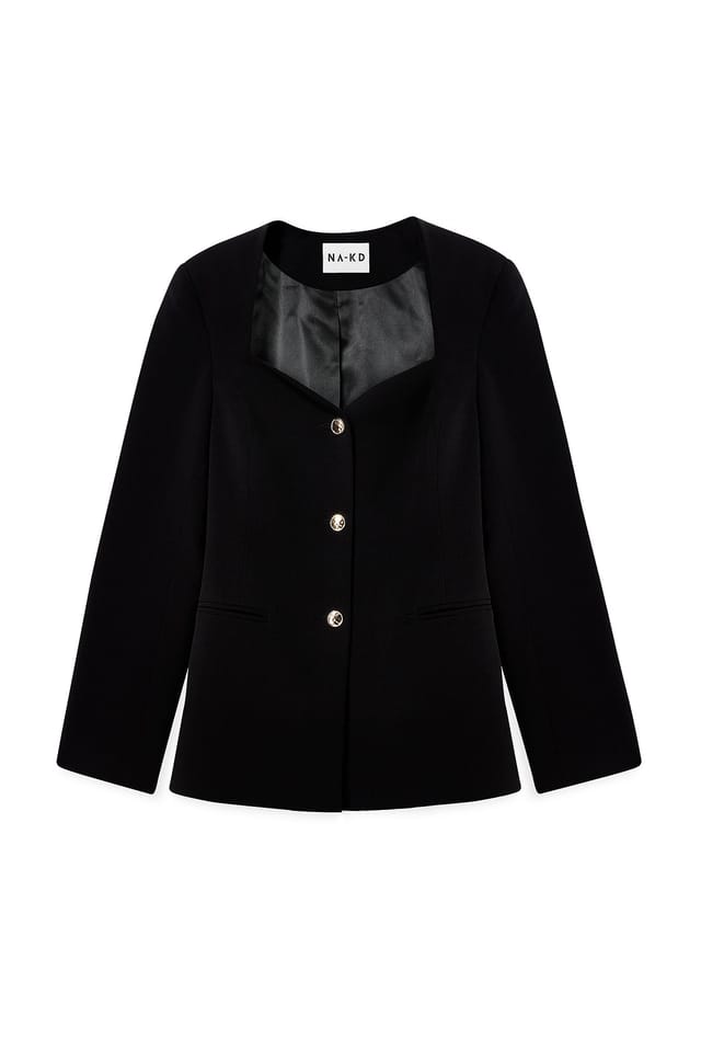 Black Figursydd blazer