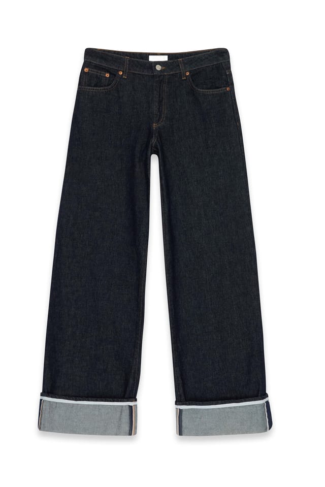 Rinse Wash Locker geschnittene Jeans mit Umschlag