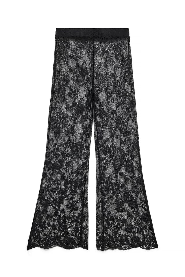 Black Hose aus Spitze