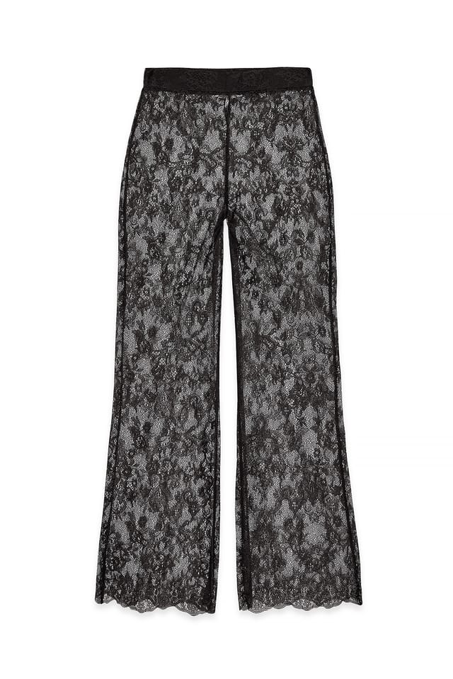 Brown Hose aus Spitze