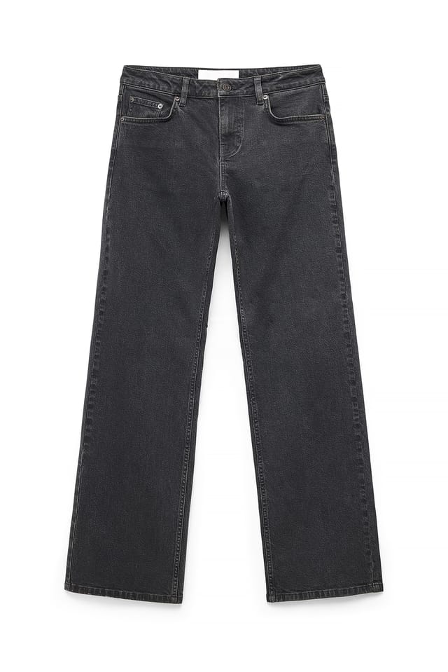 Dark Grey Lane Low Waist Jeans