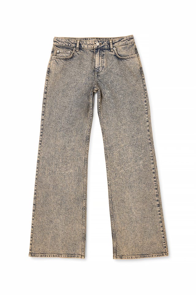 Vintage Wash Jeans med låg midja
