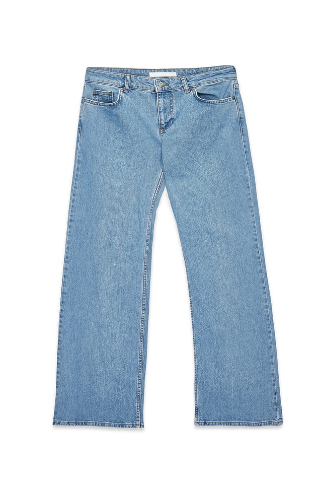 Light Blue Jeans med låg midja
