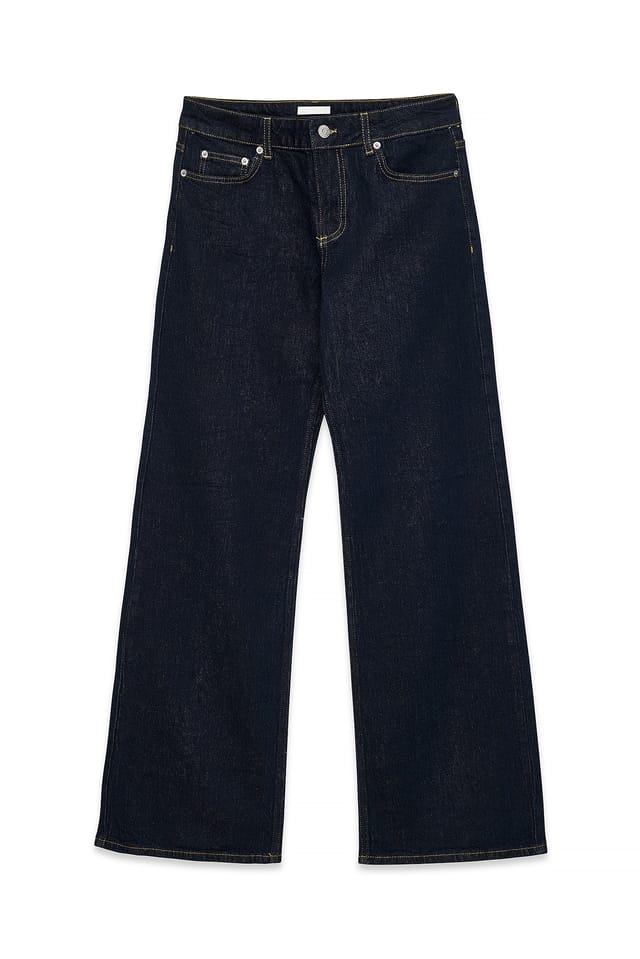 Rinse Wash Jeans med låg midja