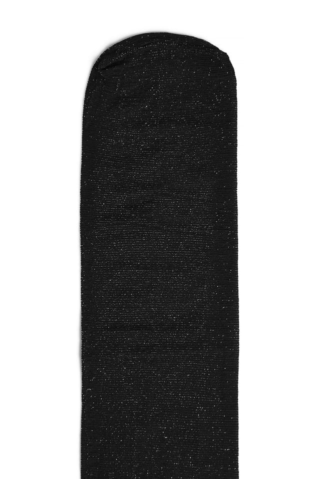 Black Lurex-Strumpfhose