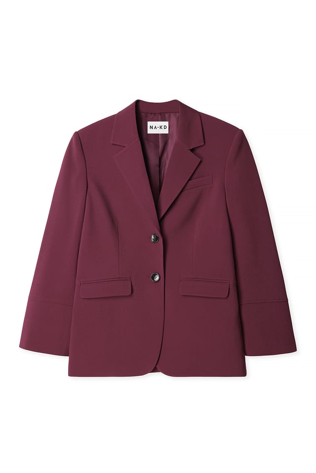 Burgundy Oversized blazer