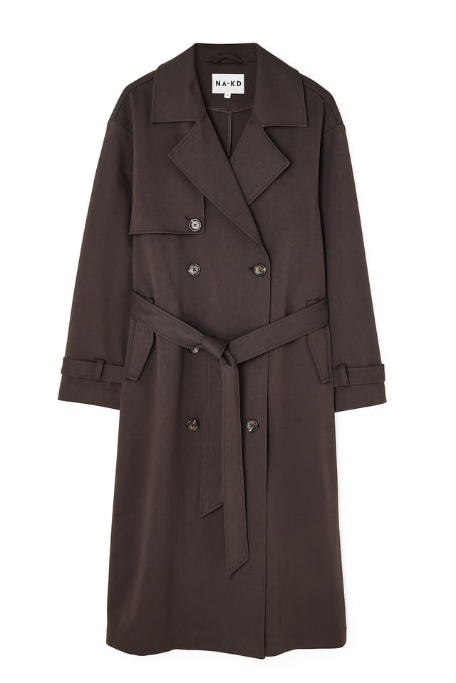 Brown Oversize-Trenchcoat