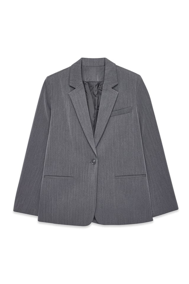 Grey Gerader Blazer