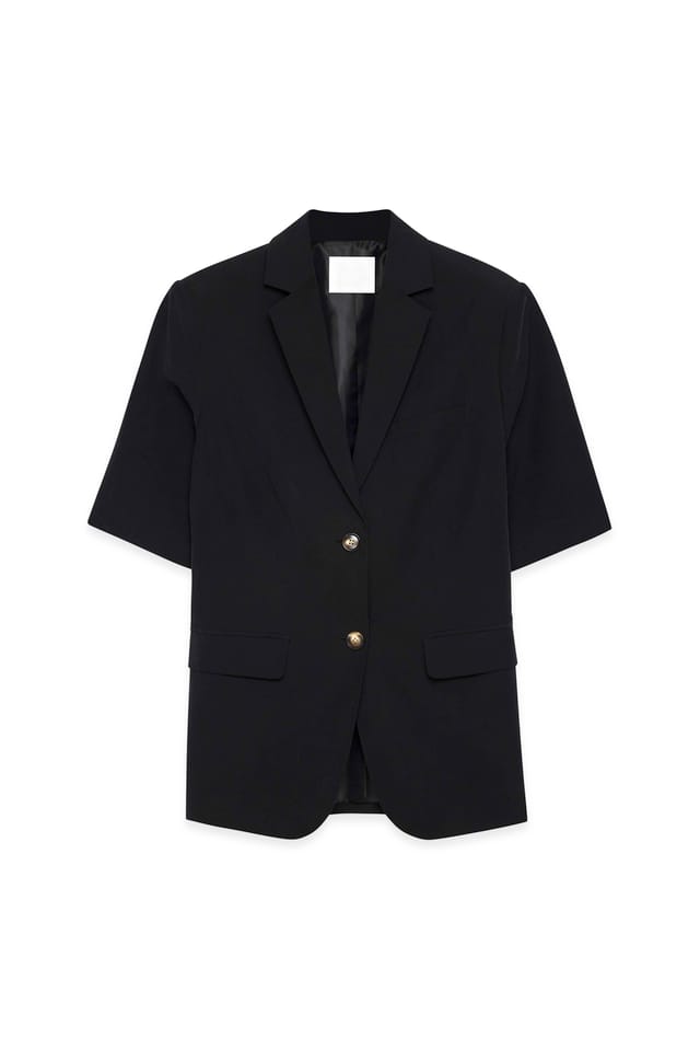 Black Kortärmad blazer
