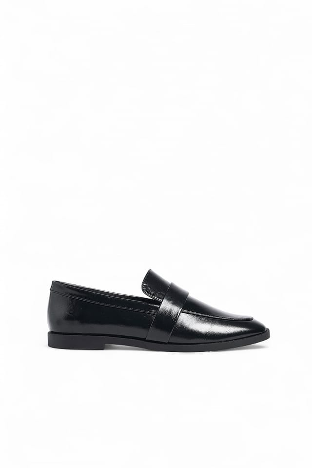 Black Slim Loafers