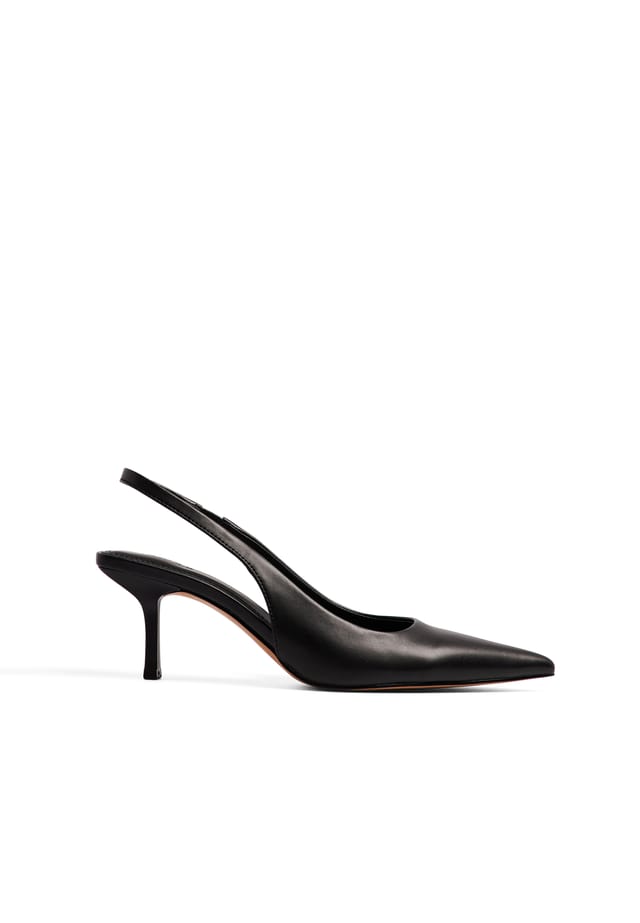 Black Slingback Pumps