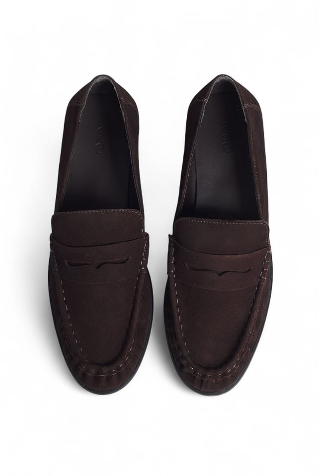 DK Brown Loafers i mjuk mocka