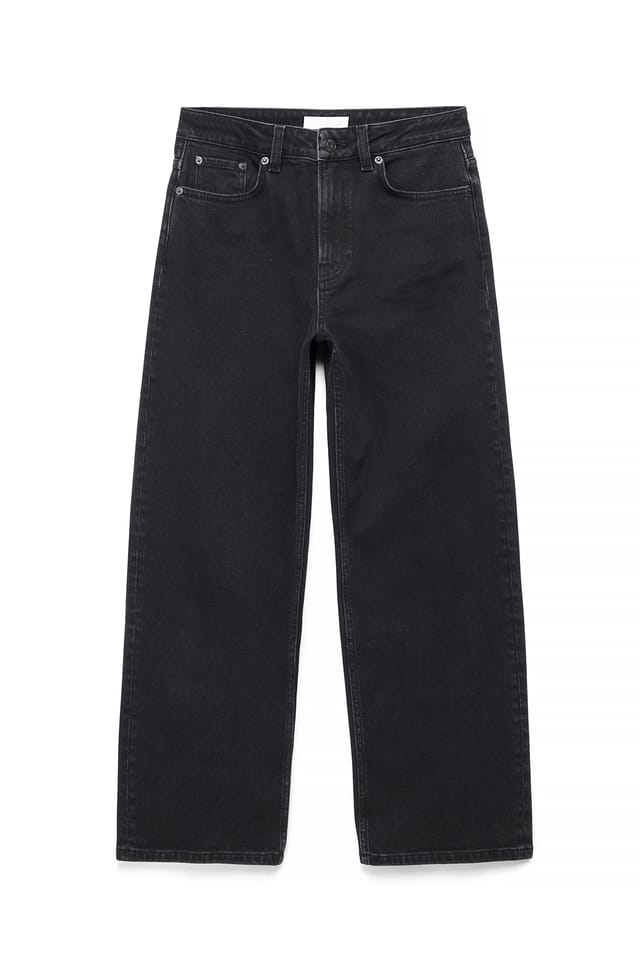 Black Yard High Waist Ankle Jeans