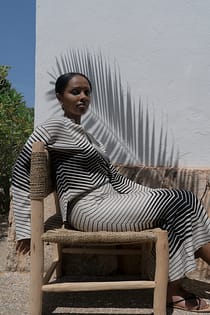 Ribbed Midi Skirt
