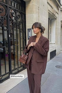 Oversized figursydd blazer