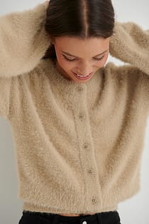 Strikket Lodden Cardigan