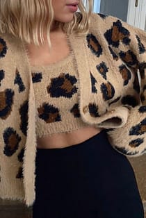 Kurzer Strick-Cardigan