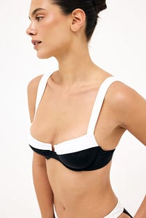 Contrast Detail Bikini Bra