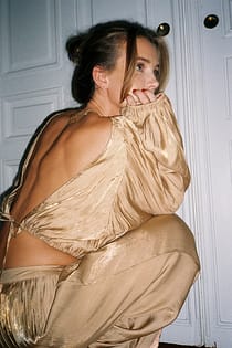 Plissierte Hose