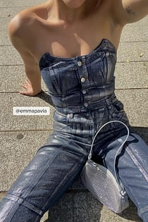 Bustier i denim