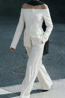Flared High Waist Suit Pants