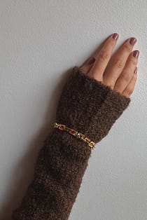 Vergoldetes rechteckiges Armband