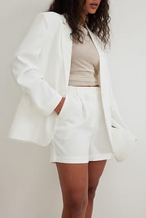 High Waisted Pleated Shorts