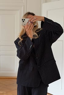 Blazer oversize à rayures