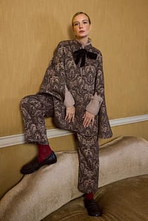 Jaqcuard Cape Jacket