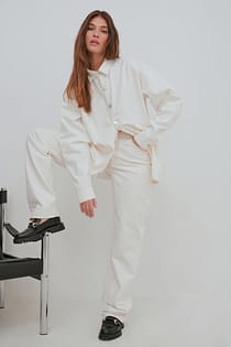 Jeans met lange pijpen