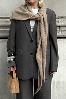Oversized melert blazer