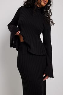 Knitted Flounce Top