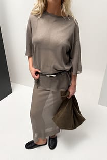 gestricktes, transparentes Oberteil