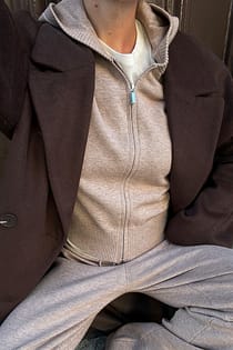 Knitted Zip Sweater