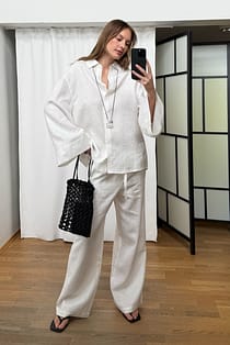Linen Wide Sleeve Shirt